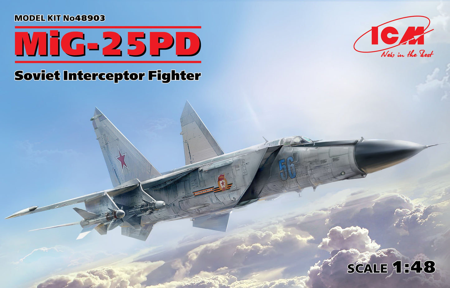 ICM 1/48 MiG-25 PD, Soviet Interceptor Fighter