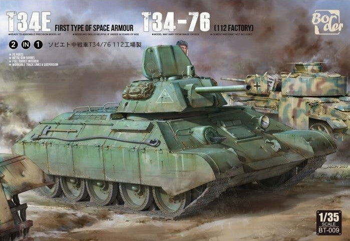 Border Model BORDER MODEL BT009 T-34 screened (type 1) &T-3476