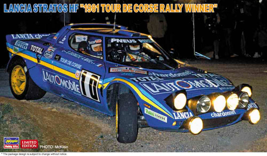 Hasegawa 1/24 Lancia Stratos HF '1981 Tour De Corse Rally Winner'