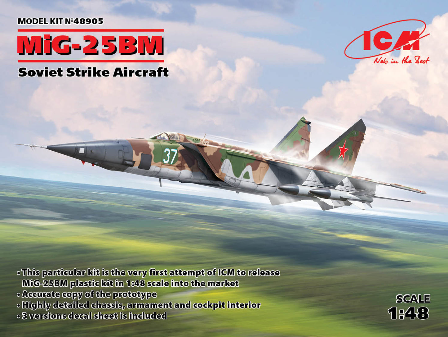 ICM 1/48 MiG-25 BM, Soviet Strike Aircraft