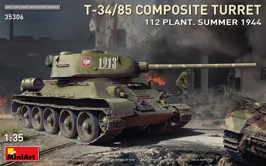 MiniArt 1/35 T-34/85 Composite Turret. 112 Plant. Summer 1944 1/35 Scale