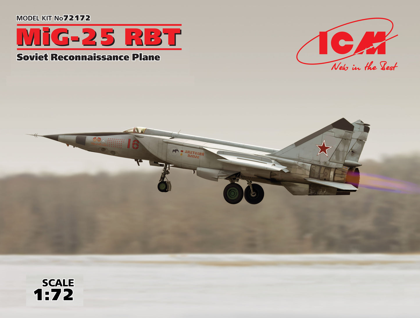 ICM 1/72 MiG-25 RBT, Soviet Reconnaissance Plane