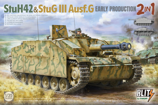 Takom 1/35 StuH42&StuG III Ausf.G Early Prodution 2 in 1
