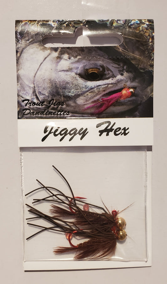 Jiggy Hexagenia Brown, 2/pack