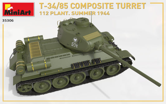 MiniArt 1/35 T-34/85 Composite Turret. 112 Plant. Summer 1944 1/35 Scale