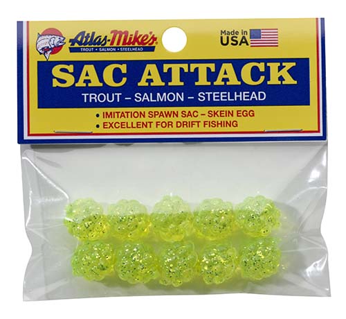 Atlas Mike's Attack Sacs Soft Roe (available in Chartreuse & Red)