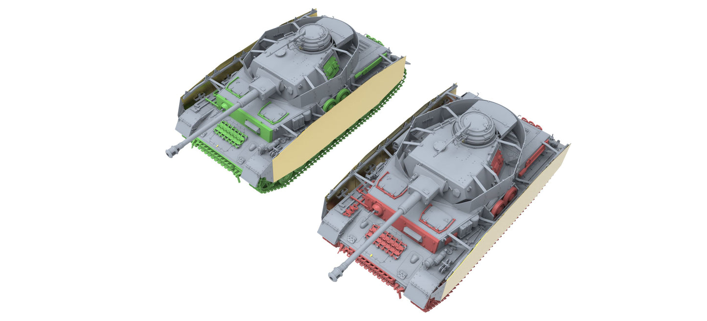 Border Model PANZER IV H EARLY/MIDDLE (with 4 tank crew )