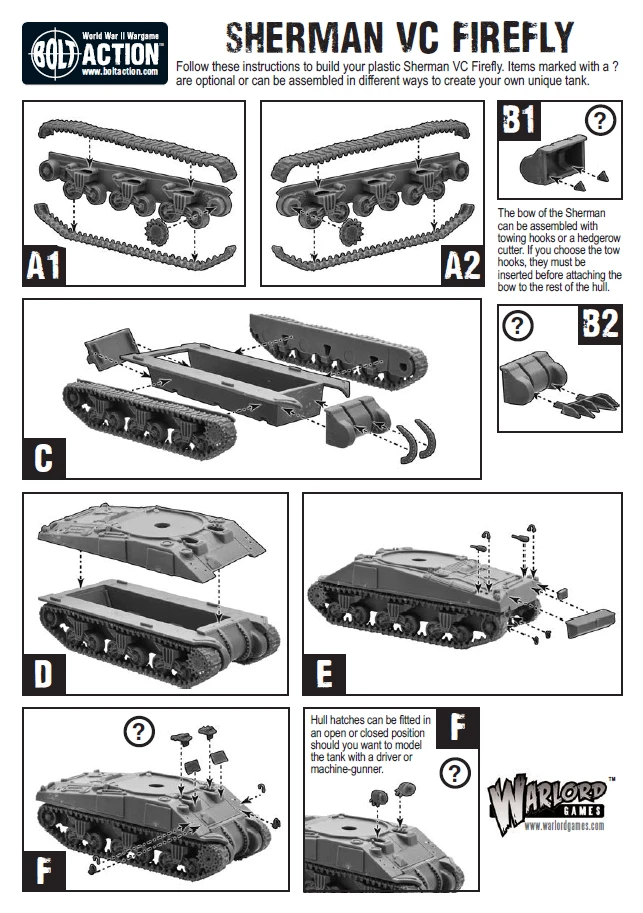 Bolt Action Sherman Tank Troop