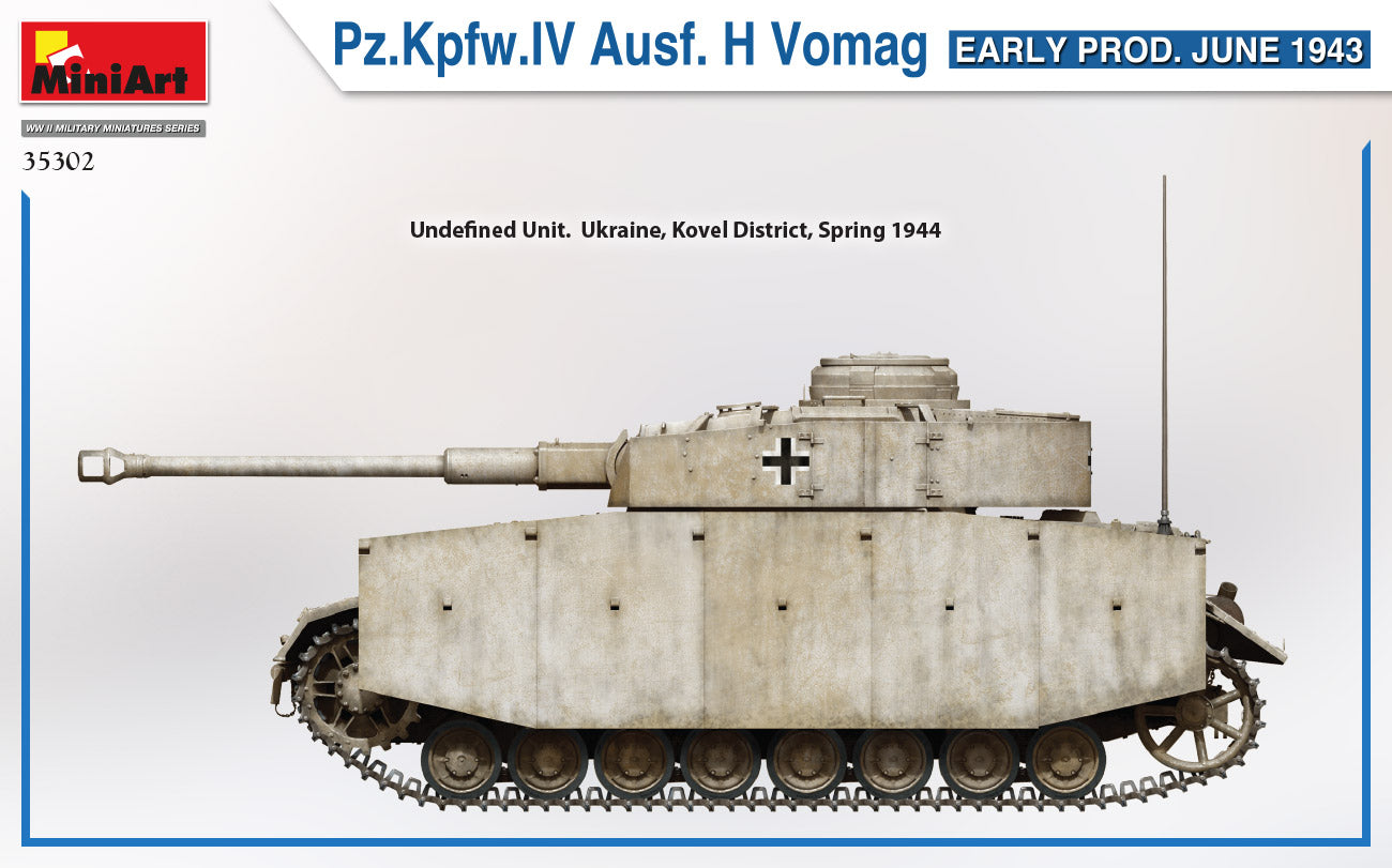 MiniArt 1/35 Pz.Kpfw.IV Ausf. H Vomag. Early Production June 1943