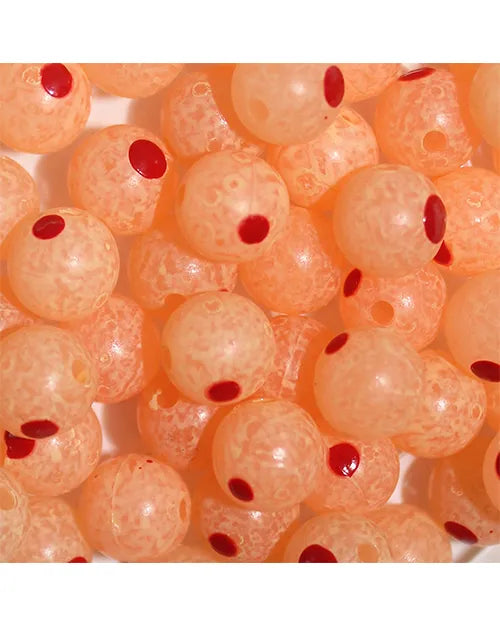 TroutBeads BloodDotEggs Glow Roe 8mm 15/pack & 10mm 10/pack