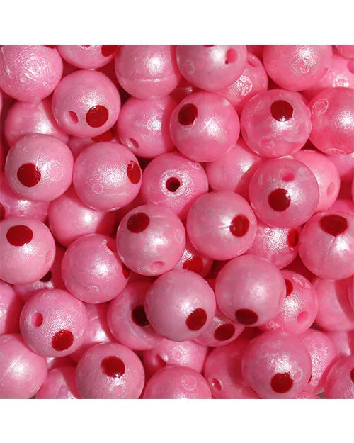 TroutBeads BloodDotEggs Pink 8mm 15/pack & 10mm 10/pack