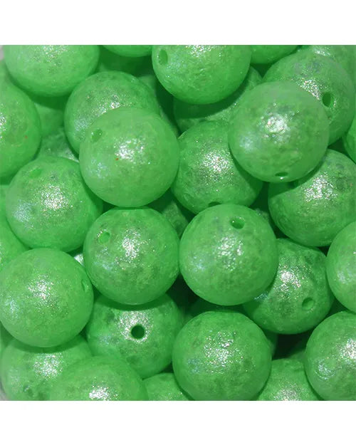 GlowBeadz Troutbeads Green (dealing with dirty water) 8mm 30/pack 10mm 15/pack