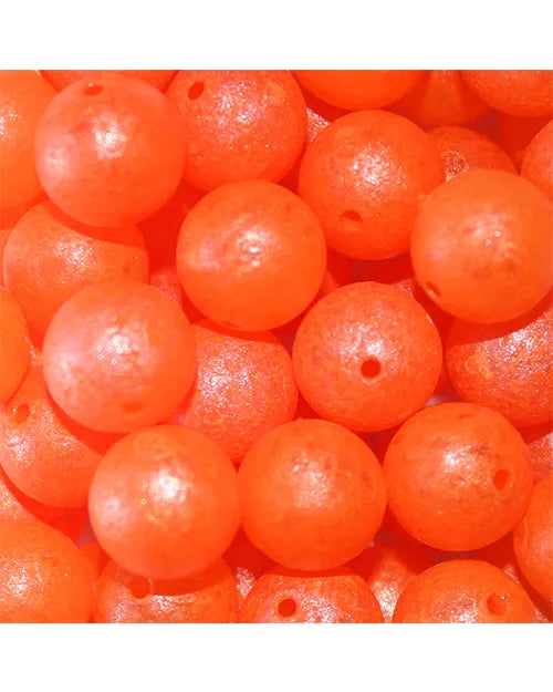 GlowBeadz Troutbeads Orange (dealing with dirty water) 8mm 30/pack & 14mm 10/pack