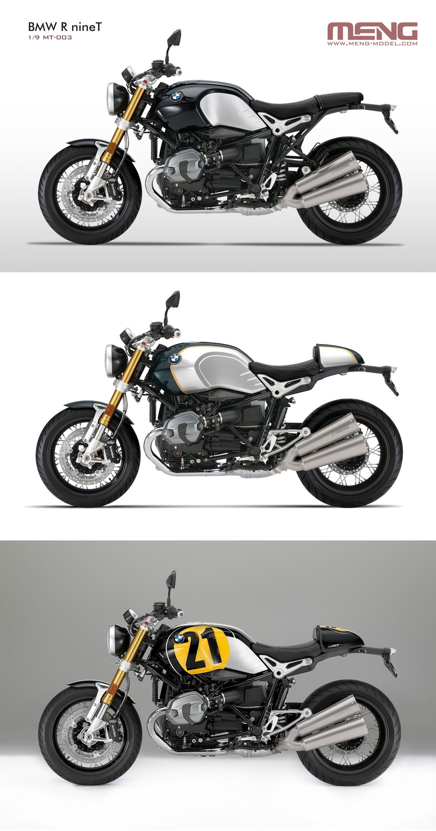 Meng 1/9 BMW R nineT