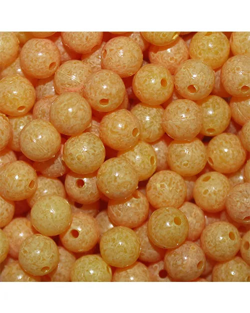 Troutbeads MottledBeads Egg Yolk 8mm 30/apck