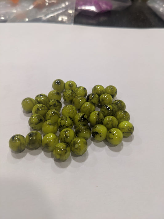 River Reaper Glass Beads Toxic Chartreuse 8mm 20/pack