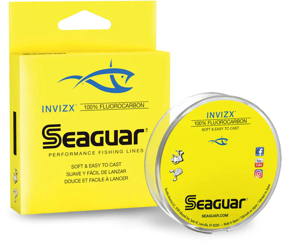 Seaguar Invizx 100% Fluorocarbon Fishing Line 200 Yards