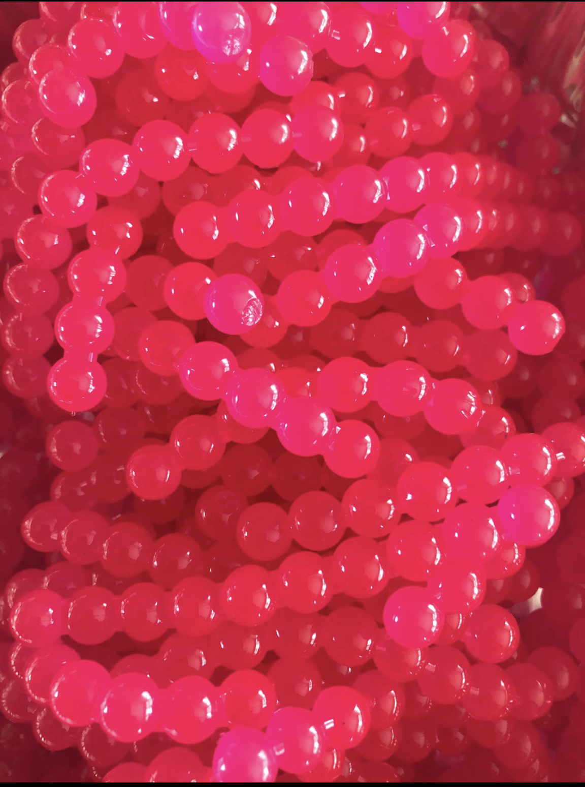 River Reaper Soft Beads Hot Pink 8mm 30/pack
