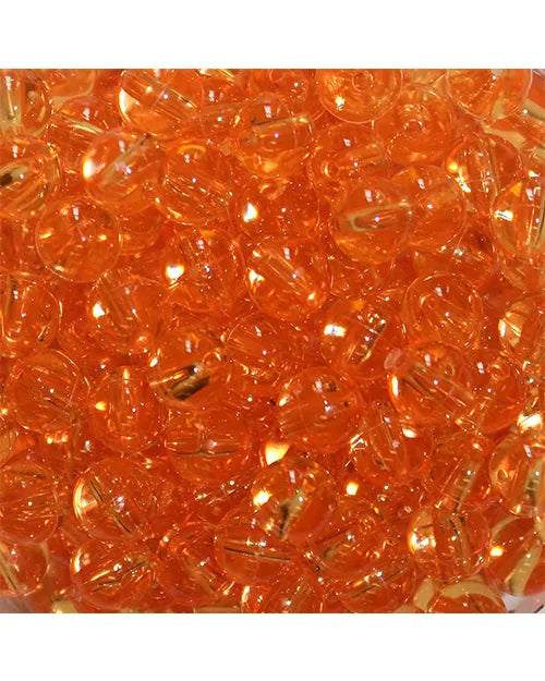 Troutbeads Orange Clear 8mm 40/pack & 10mm 30/pack