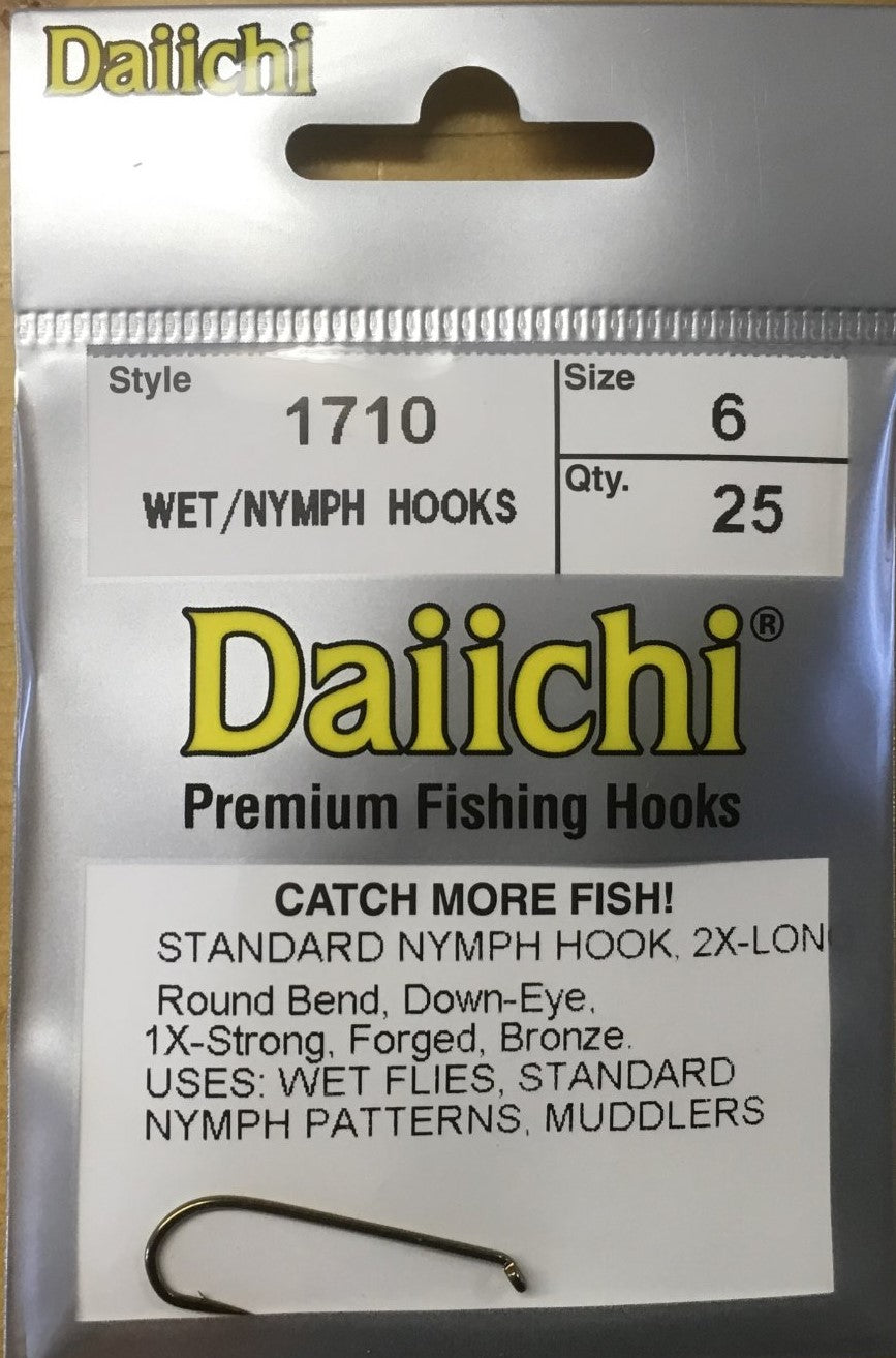 DAIICHI #1710 WET/NYMPH HOOKS 25/pack