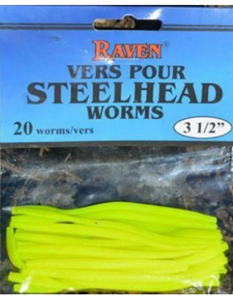 Raven Soft Worm 1/4" & 1/2" Chartreuse