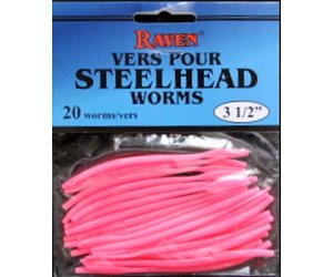 Raven Soft Worm 1/4" & 1/2"Baby Pink