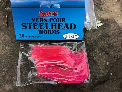 Raven Soft Worm 1/4" & 1/2" Hot Pink